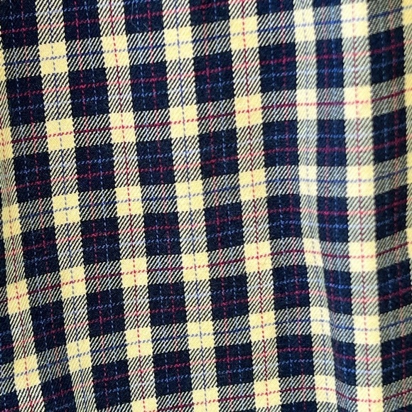 RALPH Lauren Men’s Large Black Yellow Plaid Long Sleeve Button Down Shirt - Picture 6 of 8